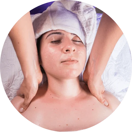 Close da massagem facial Miracle Face
